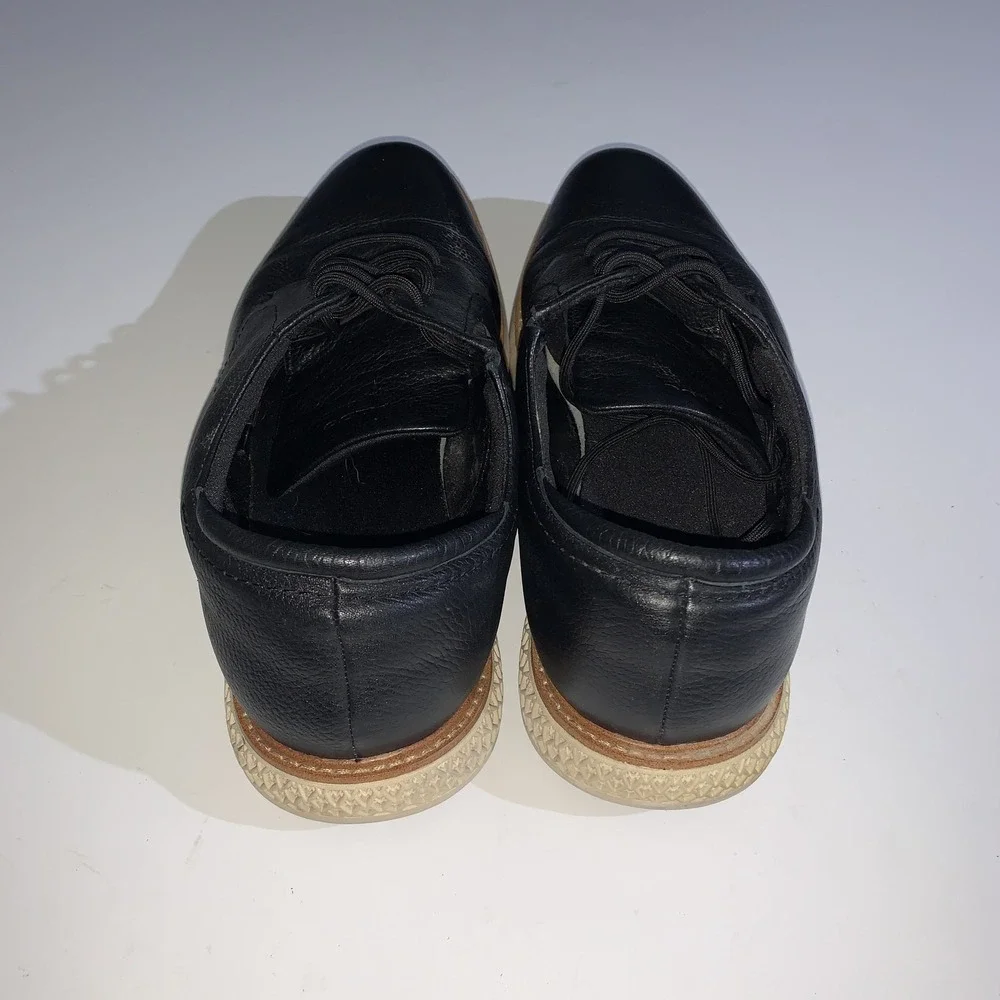 Aldo Shoes Mens Size 11 Black Leather Casual Oxford Derby Lace Up Comfort Sole